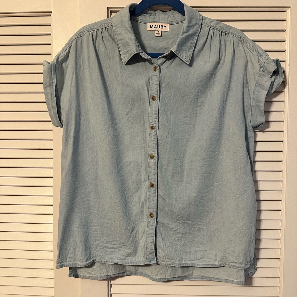 Mauby Sky Blue Casual Shirt
